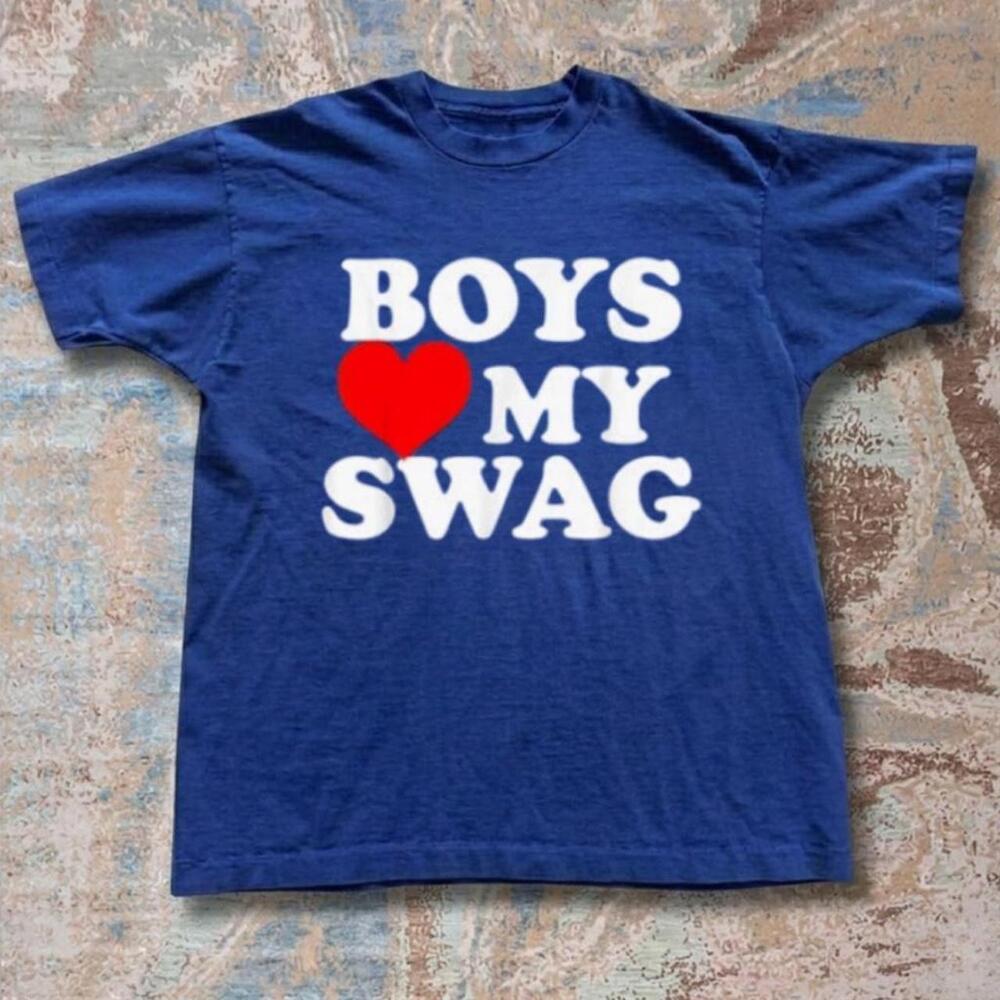 Boys Love My Swag Blue T-Shirt